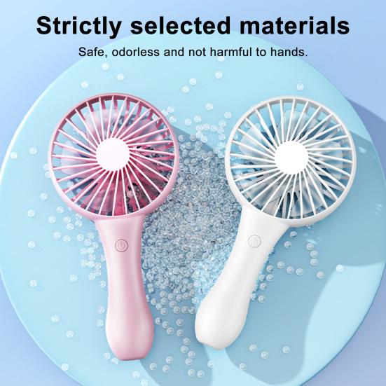 Bærbar Håndholdt Vifte Personlig Minivifte med 6 Hastighetsvind 1200mAh Oppladbart Batteri Elektrisk Vifte for Reise Kontor