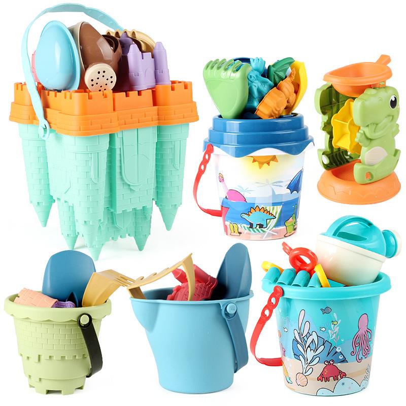 Kids' Beach Sand Toy Set: Bucket, Shovel, Hourglass & More for Outdoor Fun
