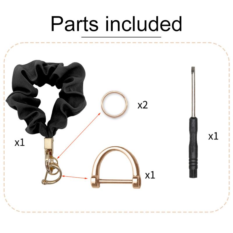 1Pc Car Key Ins Style Hair Band Fashion Pendant Wrist Strap Ladies' Key Chain Acrylic