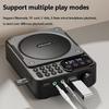 Mini Digital FM Radio HD Display 76-108mhz Radios Wireless Bluetooth 5.3 Speaker Portable Voice Amplifier with TF Card USB Slot