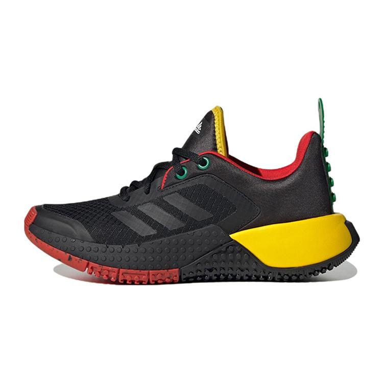 Nové LEGO x Adidas Sport Pro Dna Protiskluzové a Odolné proti Opotřebení Lehké Sportovní Ležérní Boty Černá Červená Žlutá Dětské HQ1313