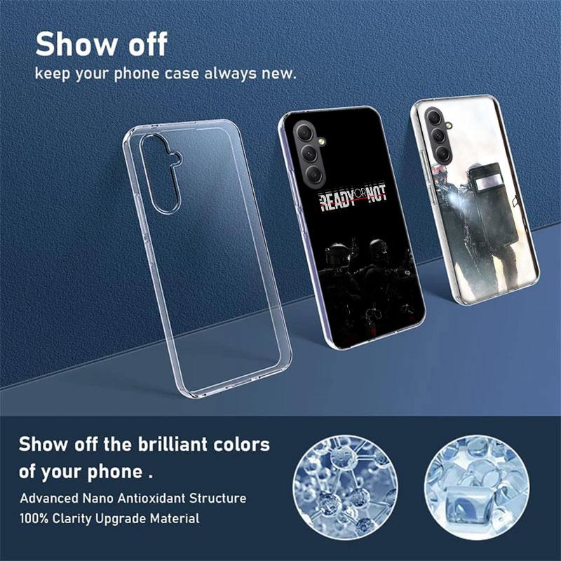 Police FBI Phone Case For Samsung A15 A25 A35 A55 A12 A22 A32 A52S A13 A23 A33 A53 A14 A24 A34 A54 Galaxy A8 A6 A7 A72 A42 A9 Co