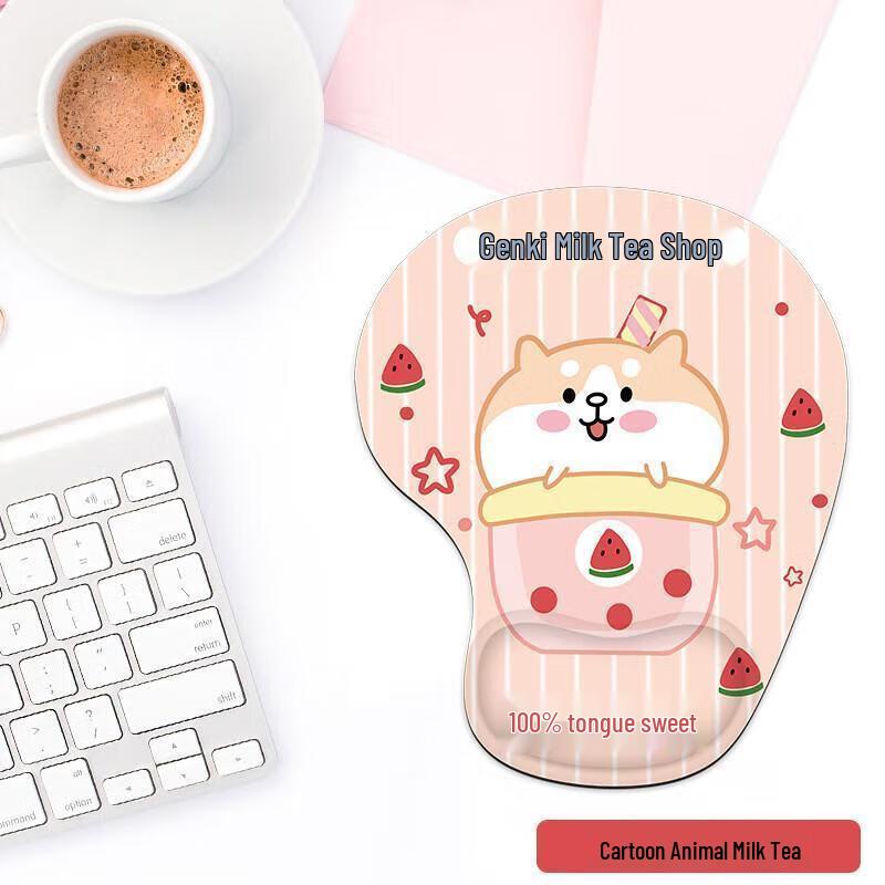 JINGRUIXIANG Cartoon 3D Silicone Wrist Rest Mouse Pad