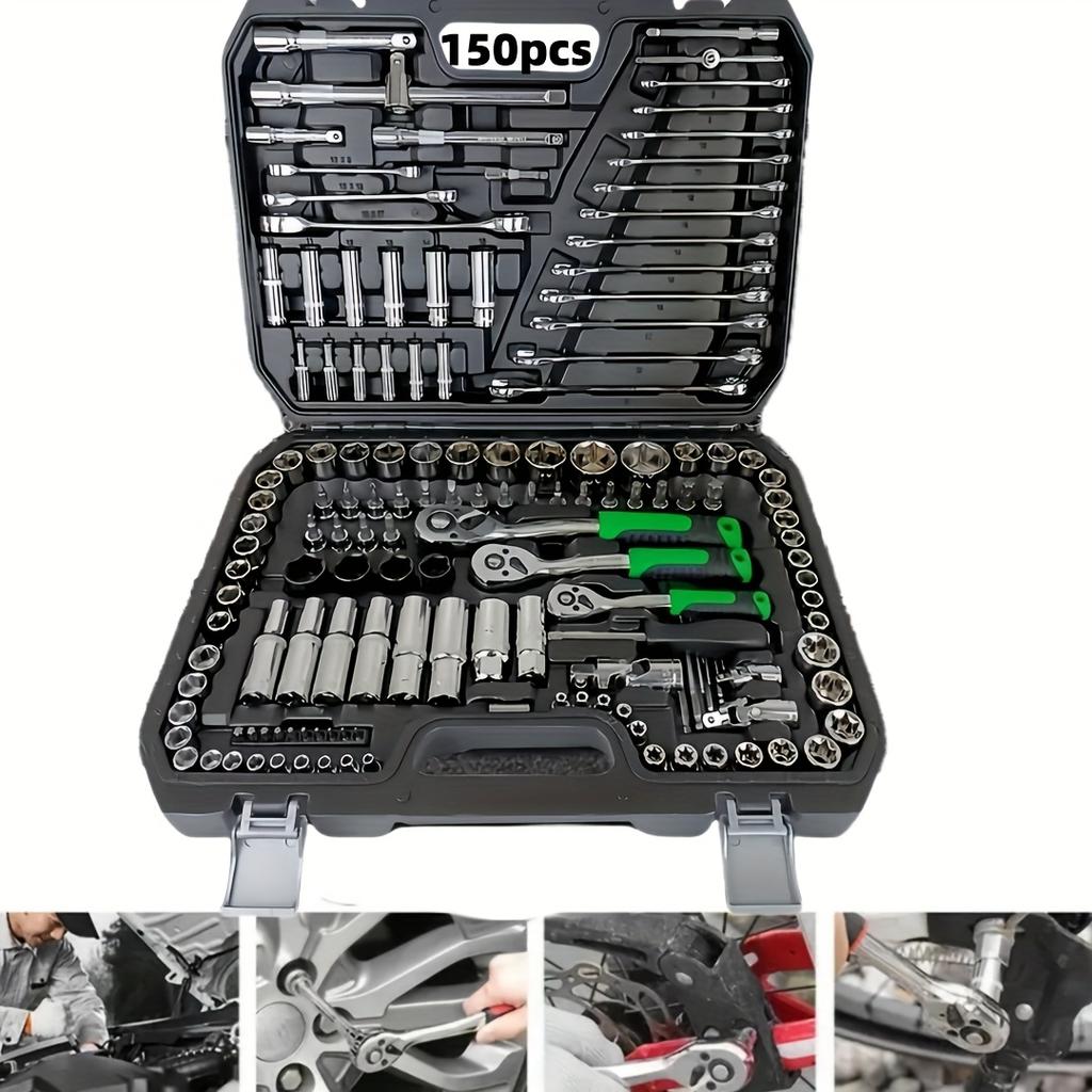 150pcs Auto Mechanical Repair Tool Set with Socket Wrench And Ratchet Set