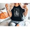 The Witch Tarot Card T Shirt Funny Halloween For Lovers Skelton