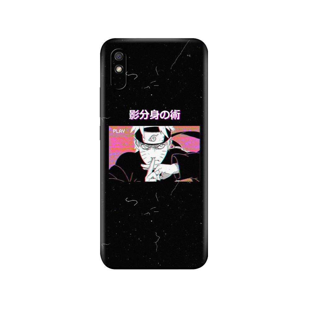 Black tpu Case For Xiaomi Redmi 7A 8 8A 9 9A 9C Case Redmi Note 8T 8 Pro T Note 9 9S 9 Pro Case Japanese Anime Aesthetic