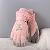 Warm Snow Gloves Waterproof Kids Winter Mittens Cute Children Ski Gloves  Mountaineering