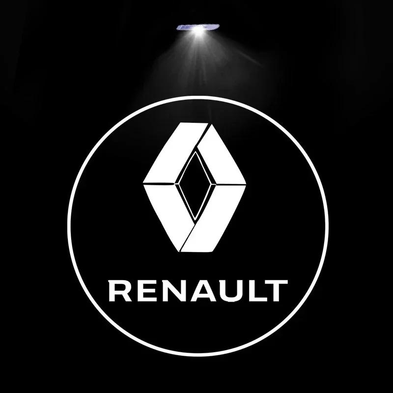 

For Renault 2026 New Hub Caps 2pcs/set Car Led Logo Door Light Laser Projector Ghost lamp Welcome Light For Renault RS Koleos La
