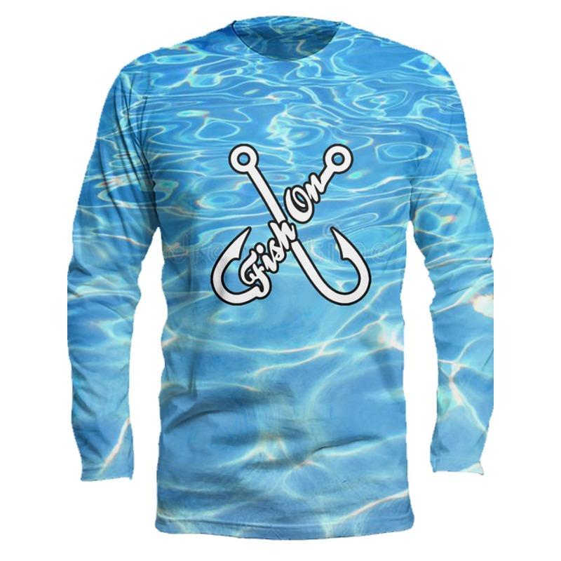 Men's Fishing Shirt Outdoor Long Sleeved UV Protection Breathable Quick Dry Lightweight Sweat Wicking Tops Spring Summer Fishing