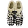 Used 9539 Tweed Boa Ankle Boots 591039 7900 37 Houndstooth Print Black Lace-Up 9.4" Unused Wool Ivory Women's from