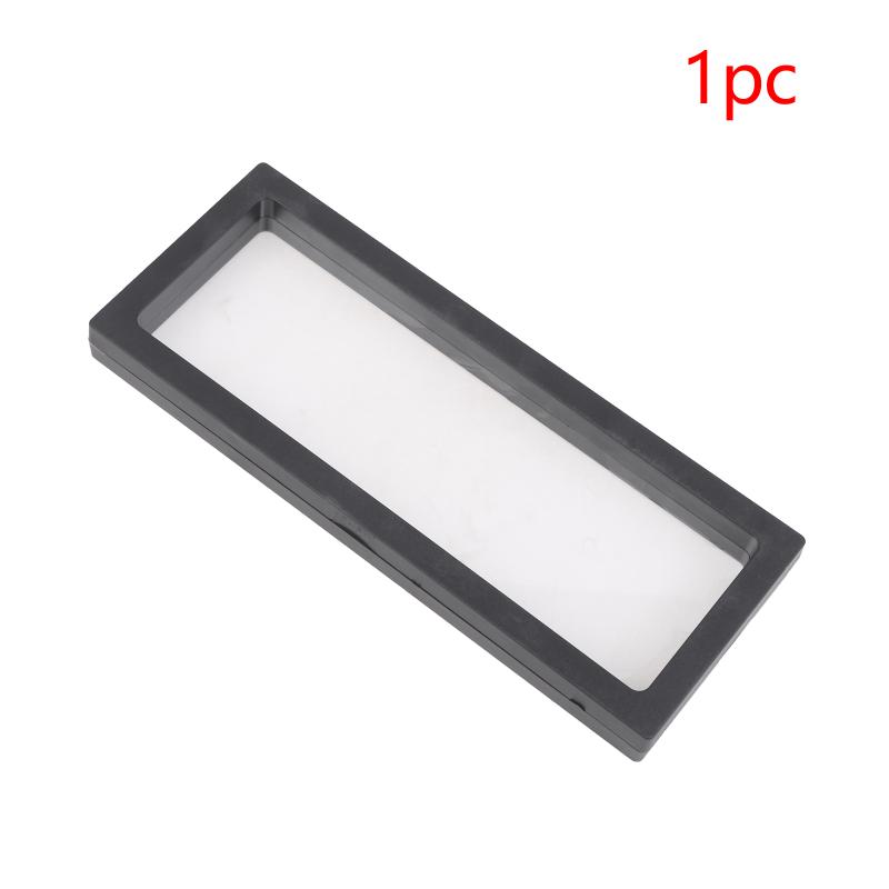 Acrylic 3D Floating Frame Display Holder Stand for Small Collectibles Jewelry Medals Transparent Frame for Shelf Display