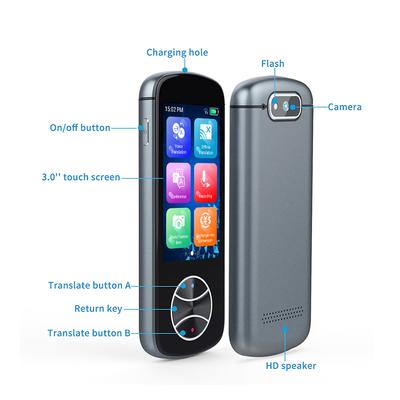 3.0in IPS Touch Screen Intelligent Translator 1500mAh Automatic Converter Electronic Interpreter