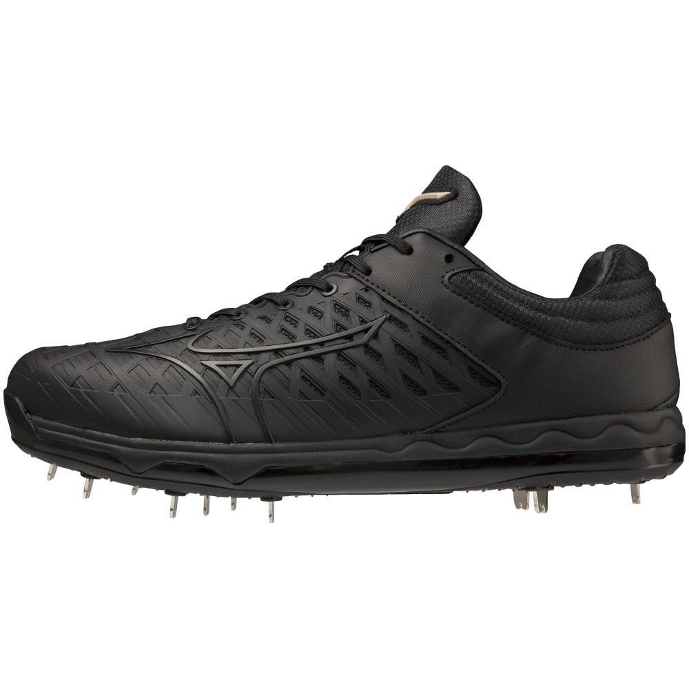 

Baseball Shoes SPEEDREVO ACE ELITE Black Spa Black Spikes Compatible with Takanoren Junior High School Club Activities Senior Boys Black x Black cm 2E