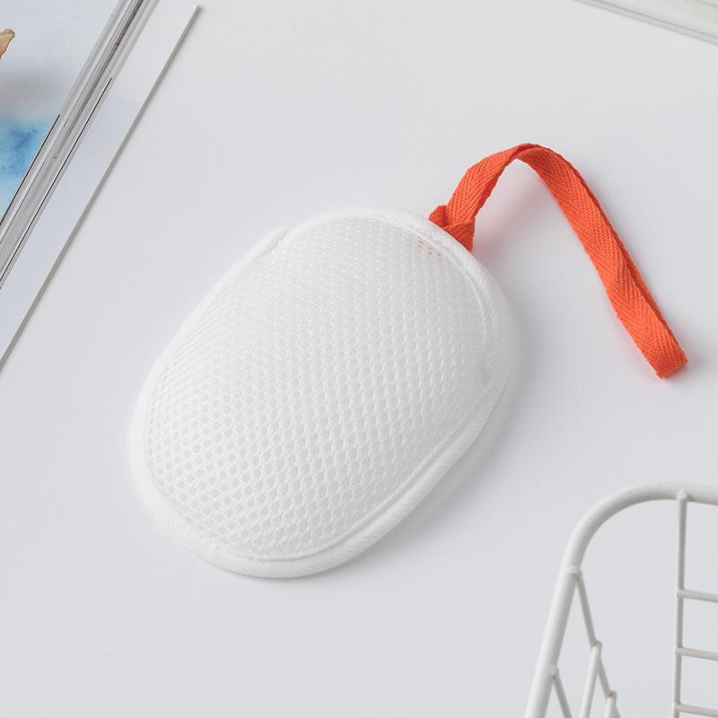 

personal care Soap Mesh Pouch with Lanyard Fast Foaming Shower & Travel Holder Net Bath Flower Scrubbing Bathroom accessories білий
