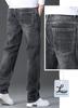 Laquest Men's Stretch Straight Fit Denim Pants (Size 36, Light Blue)