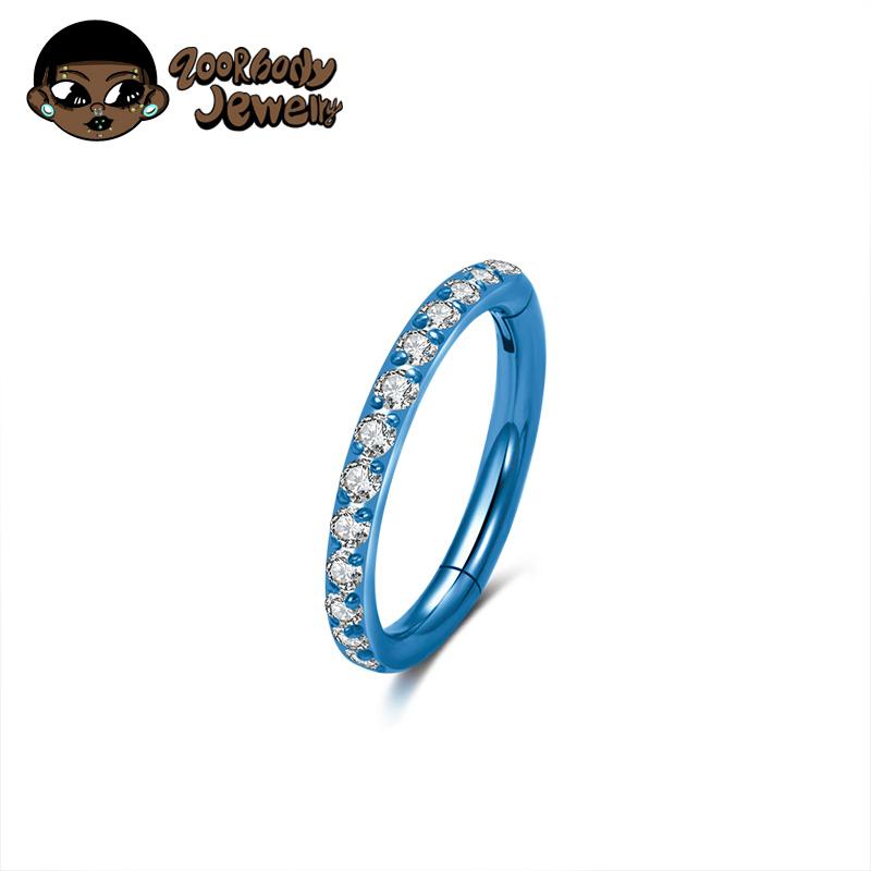 1 Stück G23 Titan Nasenring 16G 18G 20G Klappbares Septum Clicker Segment Ohr Tragus Knorpel Helix Daith Lippe Körper Piercing Schmuck