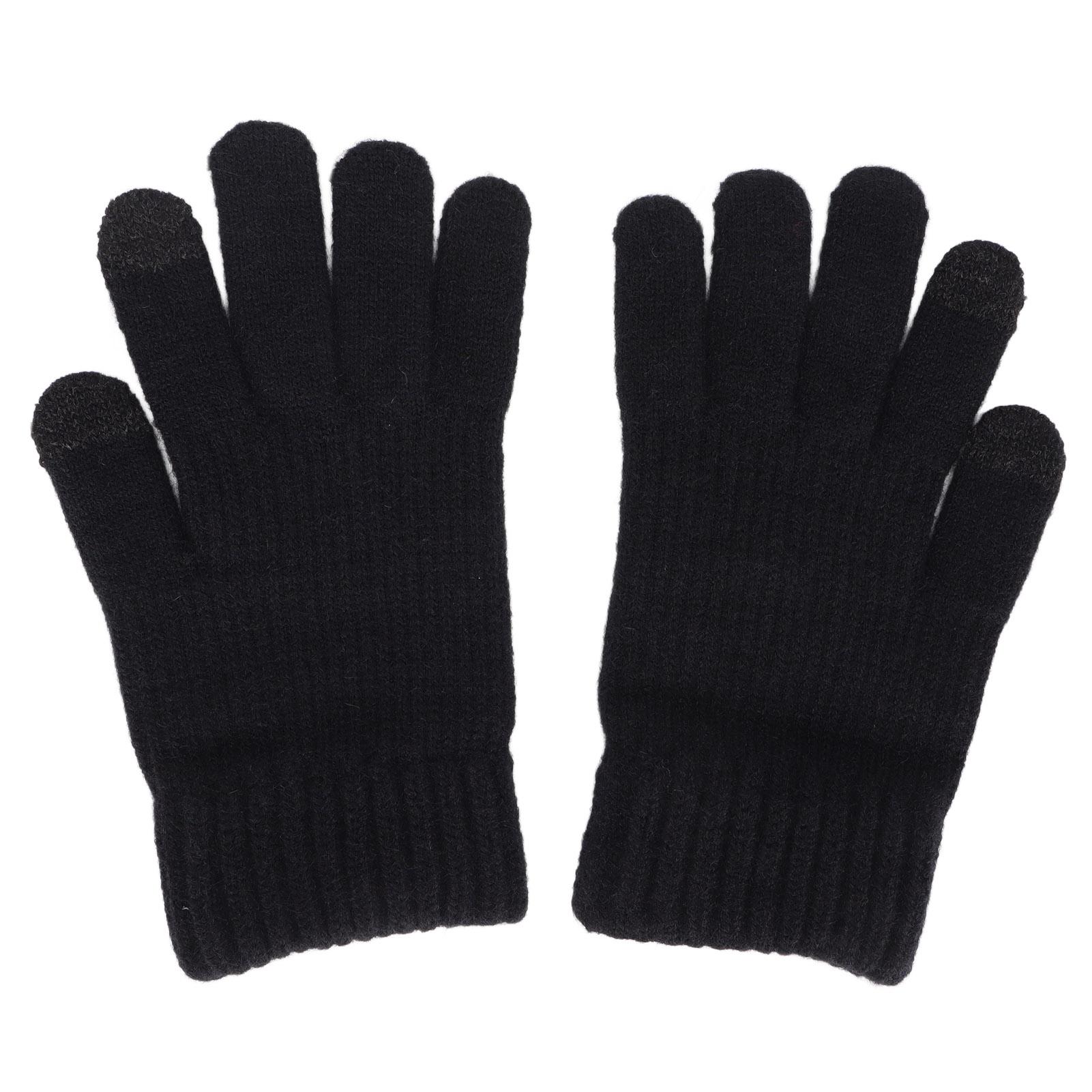 

Cold Weather Gloves Brushed Hand Thermal Cover Knit Thick for Running Cycling Driving Hiking