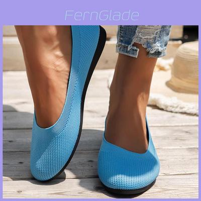 Stylish Summer 2024 Women's Casual Round Toe Flat Shoes Breathable And Comfortable