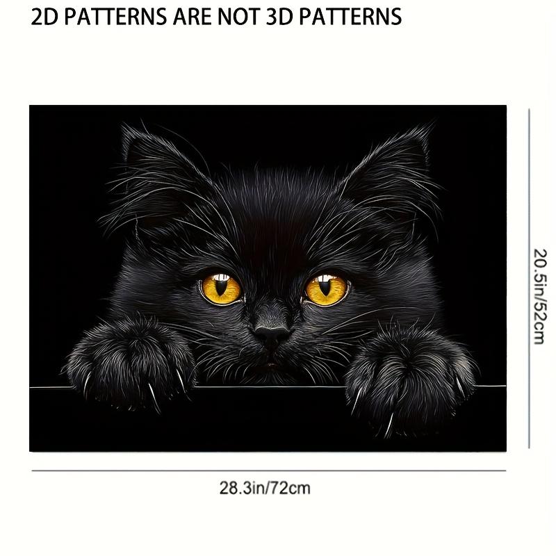 1Pcs Rubber Drying Mat With Cat Pattern Print For Coffee Shop Restaurant Kitchen Carpet Tableware Durable Diatom Mud Table Mat Pet Mat Coffeeware