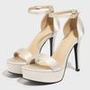 Fashion Eilyken Sexy Stiletto High Heels Open Toe Women Sandals Fashion Platform Buckle Strap Stripper Prom Summer Shoes