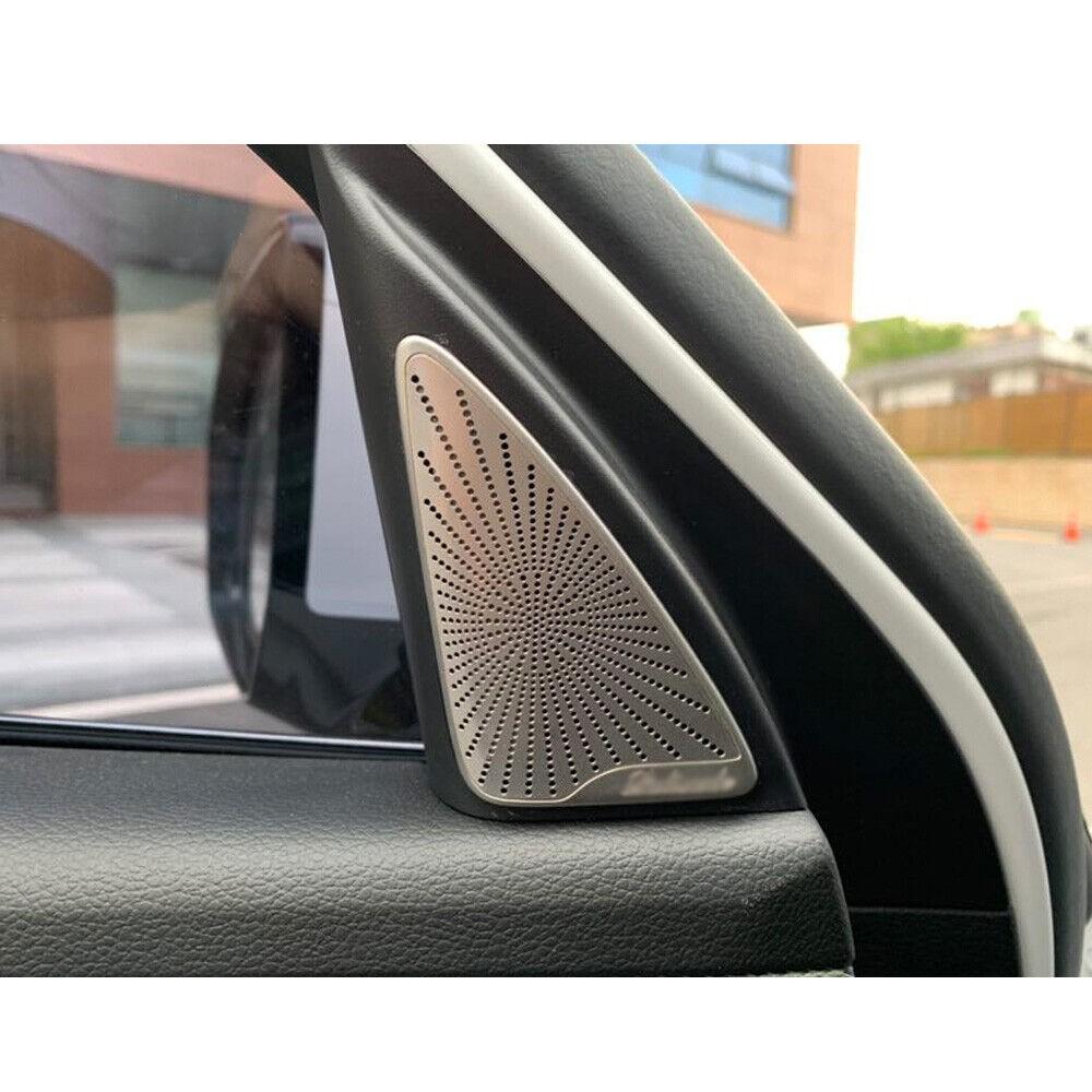 For Hyundai Palisade 2020-24 Chrome Style Front Door Speaker A-Pillar Cover Trim