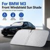 For BMW M3 Front Windshield Sun Shade Car Window Sun Visor Cover for UV ProtectionWindshield Sunshades 1