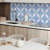 Self-Adhesive Vinyl Kitchen Panel 120x60 Cm Geometric Grid Pattern