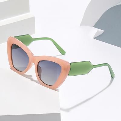 Occhiali da Sole da Donna Occhio di Gatto Vintage alla Moda Verdi Occhiali da Sole di Design di Marca per Donna Protezione Ombra Occhiali da Sole Occhiali da Viaggio UV