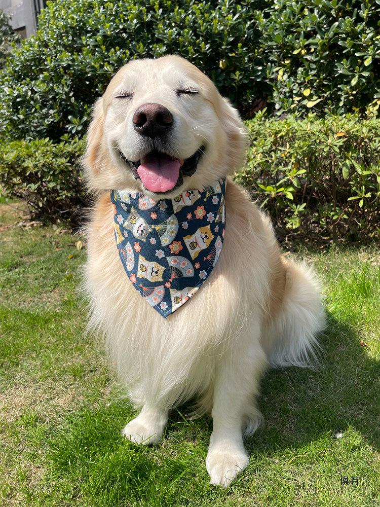 Pet Bib Triangle Scarf for All Dogs: Golden Retriever, Samoyed, Shiba Inu