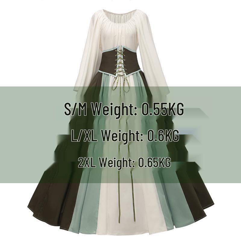 Halloween Medieval Renaissance Women's Cosplay Dress Costume