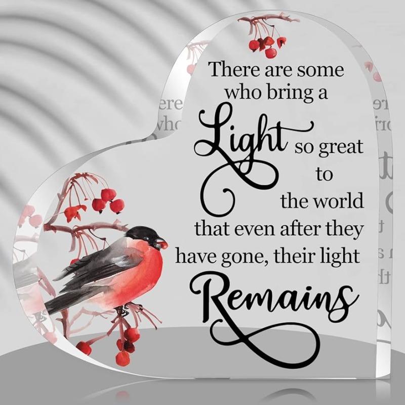 Red Cardinal Sympathy Gift - Heartfelt Memorial for Loss of Loved One