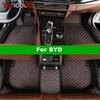 Tapetes de carro personalizados YOGOOGE para BYD Atto 3 Dolphin Seal F0 F3 F6 E6 G3 G6 S6 Song Qin Carpets Auto Foot Coche Accessorie