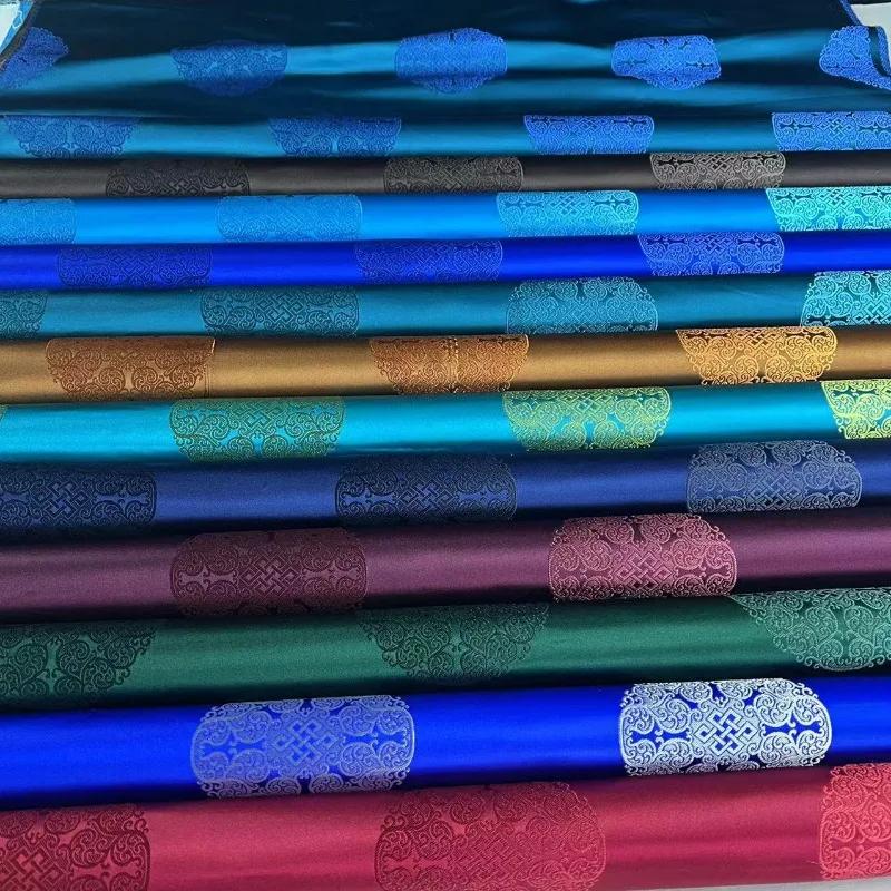 Tang-mounted Majia Mongolian Robe Jacquard Brocade Fabric Tibetan Robe Film and Video Decorative Cushion Pillow Group