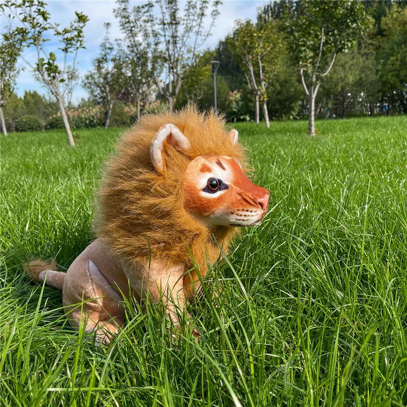Simulation Lion Doll Plush Toy Zoo Souvenir Lion King Doll Children'S Gift