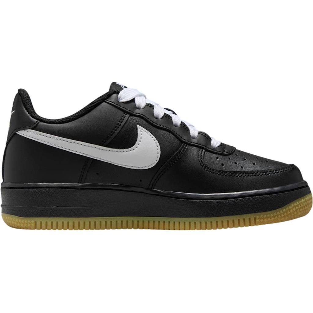 Nike Air Force 1 LV8 GS Black White Gum Kids Sneakers Gum-Light-Brown IB8845-001