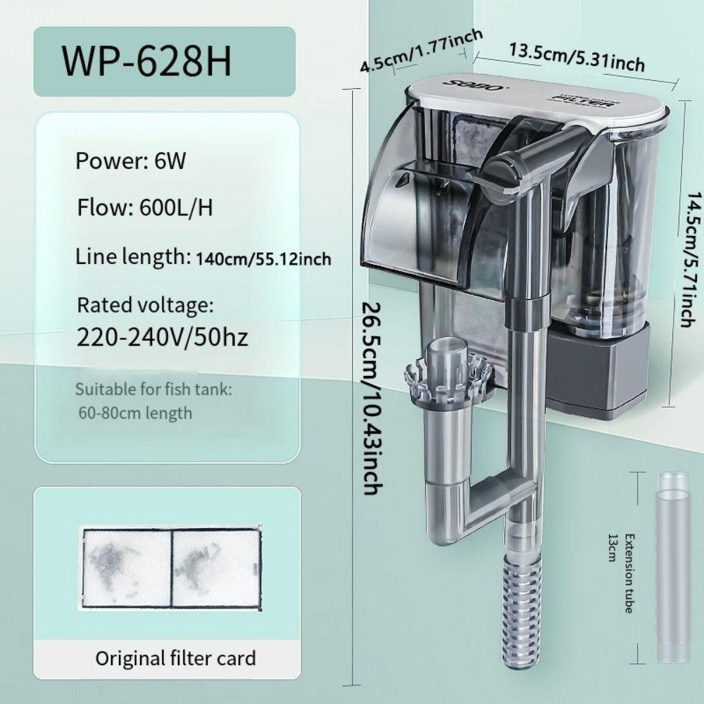 Waterfall Type Quiet Fish Tank HOB Filters Stay Clean Technology Water Purifier  Fish