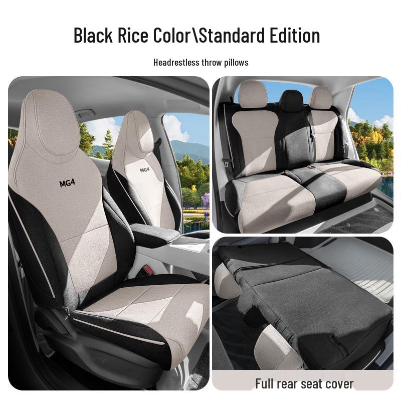 Universal All-Season Seat Cushion for MG MG4 2026 - Breathable Rear Row Cover with Ventilation
