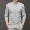 7 Colour Men's Round Neck Spring and Autumn Long Sleeved Solid Color Sweater Soft Warm and Comfortable Top with A Base