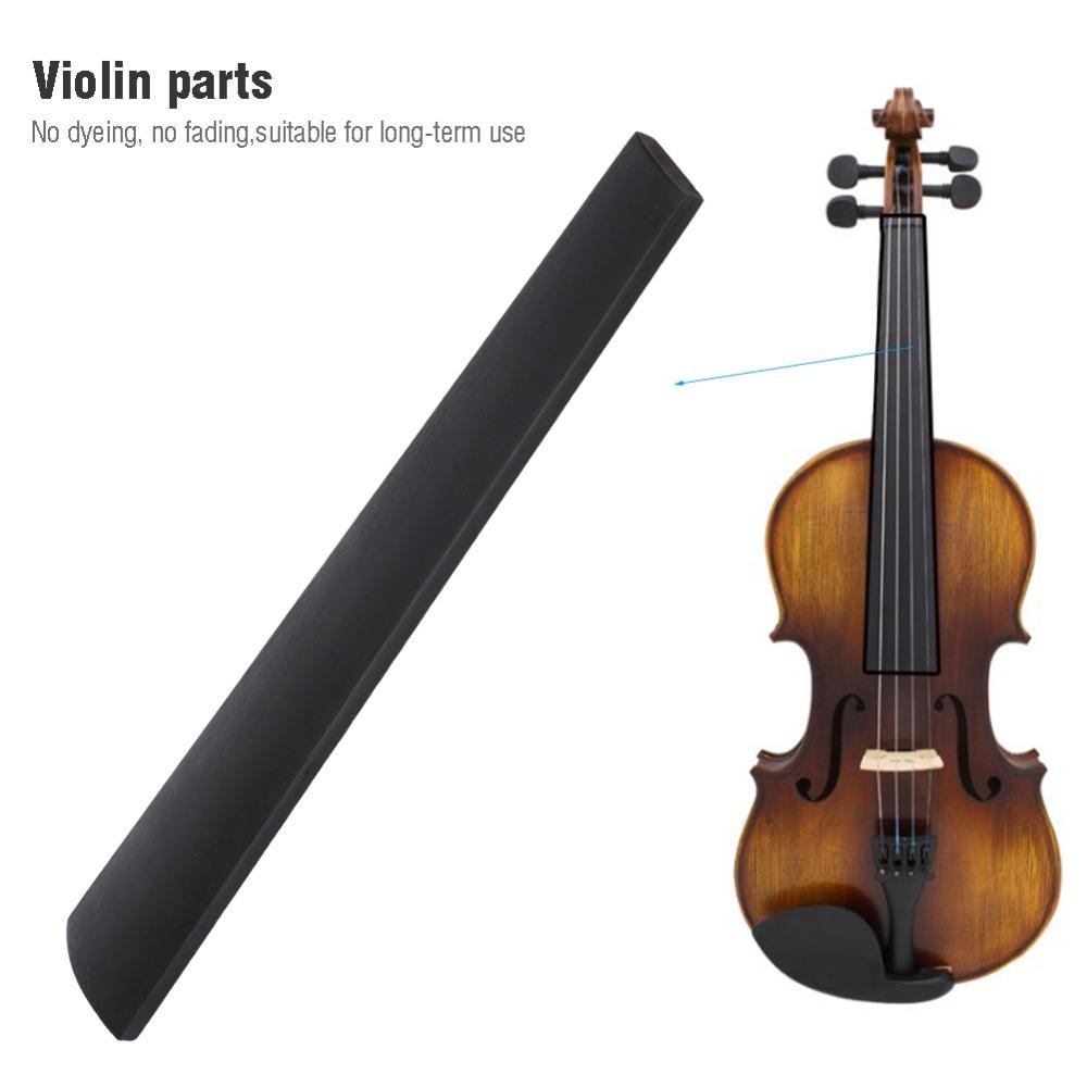 Ebony Wood Violin Replacement Part 1/2 1/8 Cello Fingerboard Premium Violin Accessories Violin 1/2