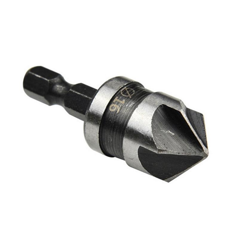 3Pcs Hex Countersink Boring Set For Metal Drill Bit Tools Hexagonal Carbon Steel