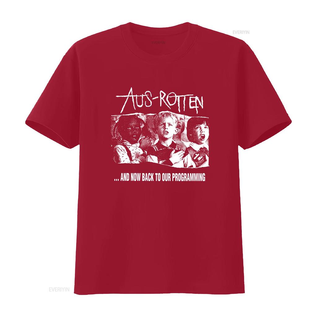 Vintage Punk Rock Aus Rotten Band Schwarz Weiß Druck Lässige Streetwear T-Shirt Vintage Designer Kleidung Weich Dehnbar