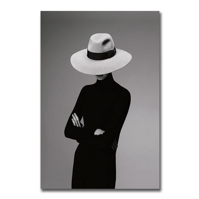 

Рамка из цельного дерева, современные сексуальные черно-белые женские картины на холсте, настенные художественные постеры и принты, фотографии для гостиной, домашний декор 15*20cm(with frame)