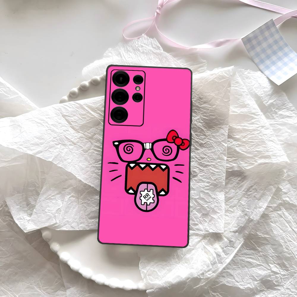 Cute Domo-Kun Phone Case For Samsung S 24 Fe 25 Ultra Plus 20 Lite 21 30 22 23 24 22 Ultra 5G Fundas