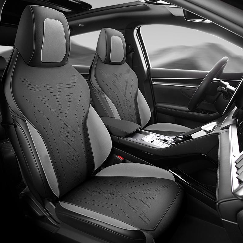 Premium Suede Car Seat Cover Pads For BYD Song Plus 2020-2025 Accessories Breathable Seat Cushion All Seasons Ptotection Mats