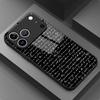 Aesthetic Handwritten Text Glass phone case mobile phones for iphone 17 pro max cover for iPhone 17 16 15 14 13 12 11pm Pro Plus