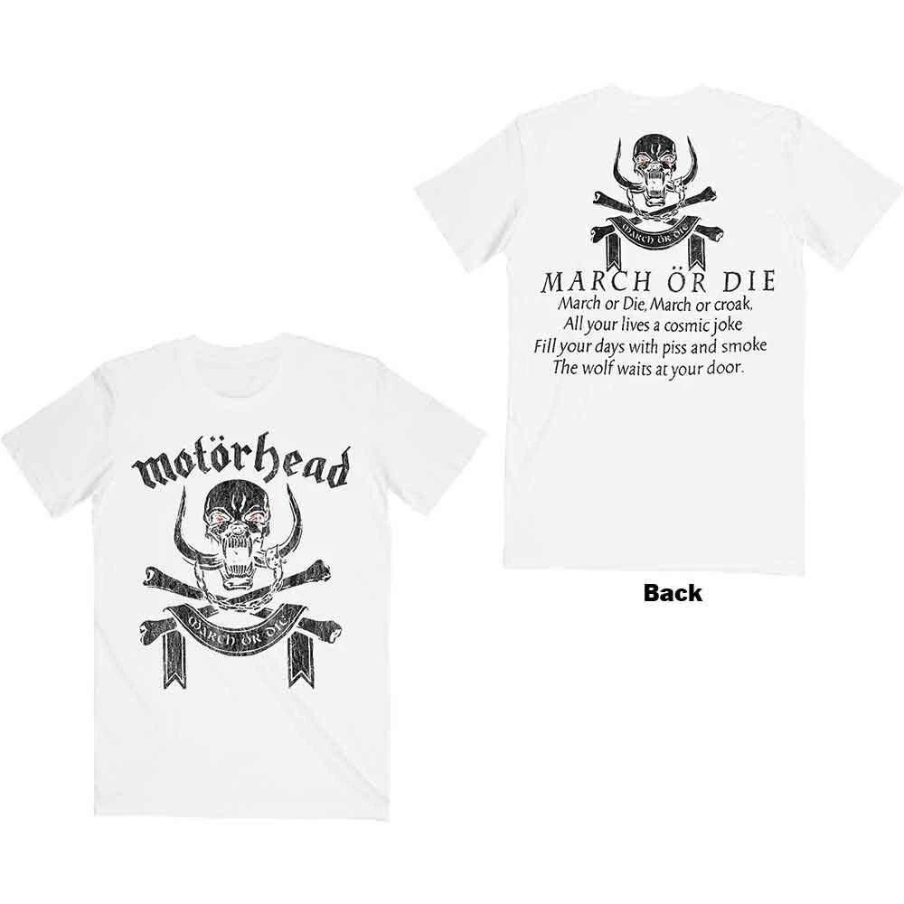 Унисекс футболка Motorhead: Иди или умри (Назад Печать) (большой) L
