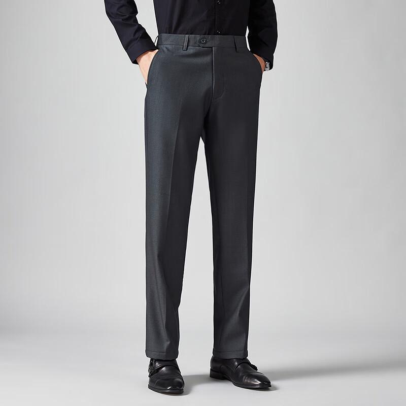 Pánské zesílené, nemačkavé, rovné kalhoty Shanshan pro business casual
