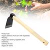 Azada de Jardín Azada para Deshierbar a Mano Azada Manual Mango de Madera Ergonómico Acero al Carbono Ligera Azada Manual para Deshierbar el Jardín para el Hogar