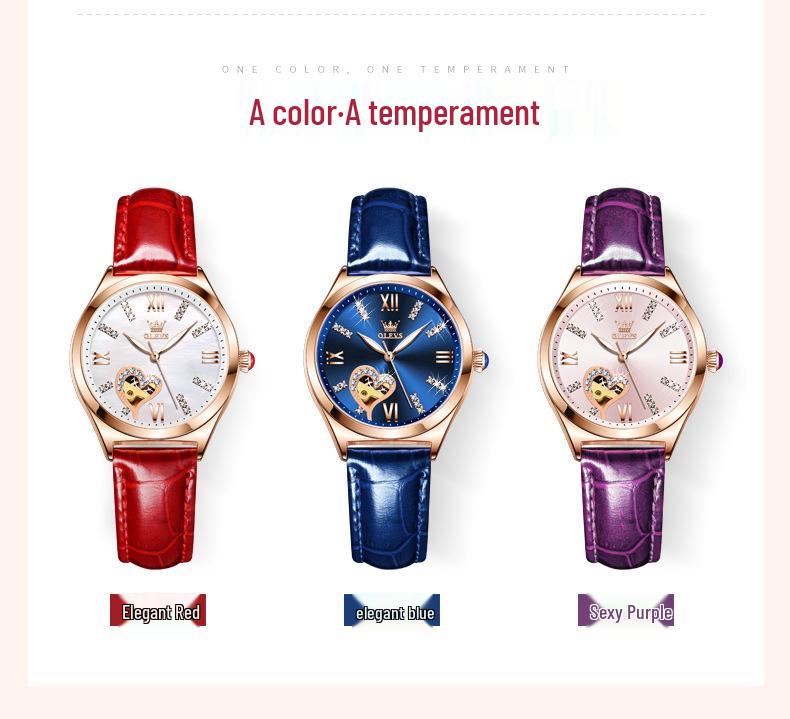 Oulishi Women's Automatic Waterproof Luminous Watch