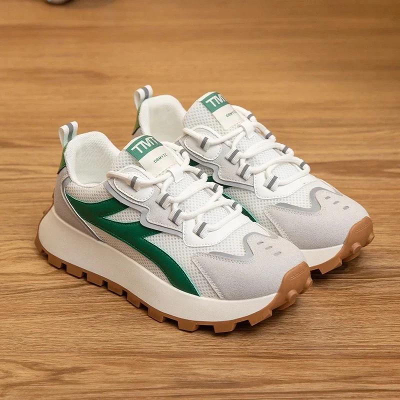 Women's Vulcanized Shoes Platform Sneakers Mesh Breathable Sport Running Shoes for Women Training Shoes Zapatos De Mujer